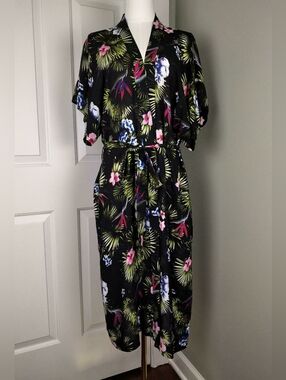 Fleur du Mal Tropical Floral Kimono